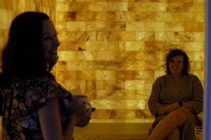 Two Ladies Enjoying Salt Room
