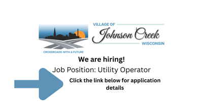 Now Hiring: Utility Operator